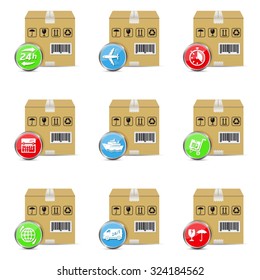 Delivery icon set