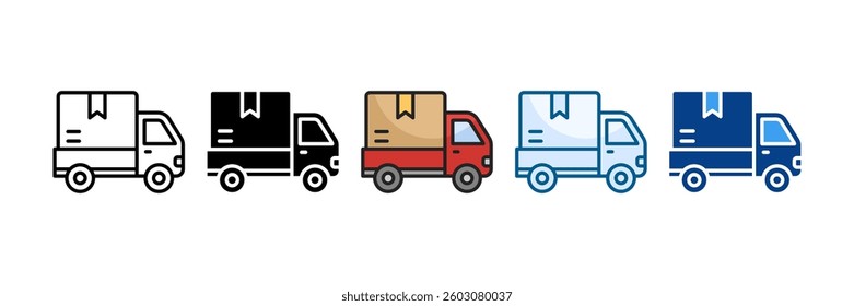 Delivery Icon Set Multiple Style Collection