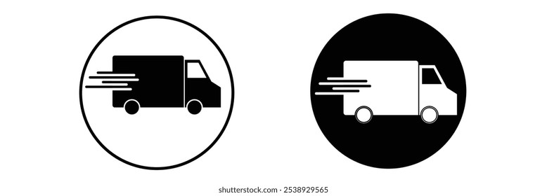 Delivery icon set. truck fast shipping Symbol. for mobile concept and web design. vector illustration on white background.
