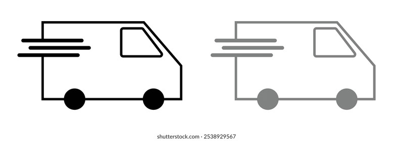 Delivery icon set. truck fast shipping Symbol. for mobile concept and web design. vector illustration on white background.