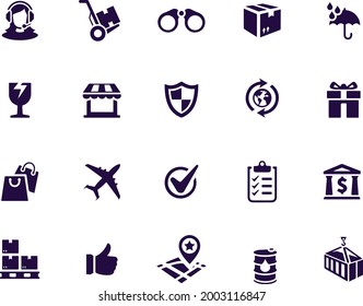 Delivery Icon Set vector design 