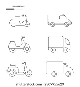 Delivery Icon Set Vector Design.