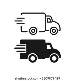 Delivery Icon Set Vector Design.