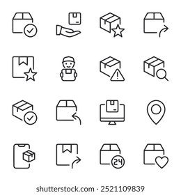 Delivery icon set vector illustration