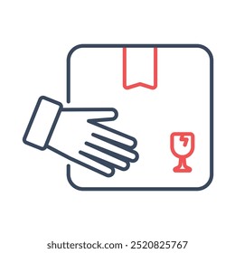 Delivery icon. Delivery, Shipping, Courier, Parcel, Package, Home delivery, box, Logistics, Distribution. Vector icon illustration