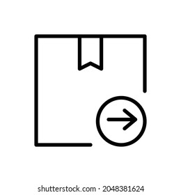 icono de entrega, ilustración vectorial de icono de envío