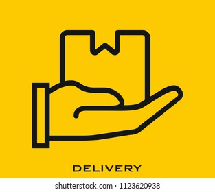 Delivery icon signs symbol