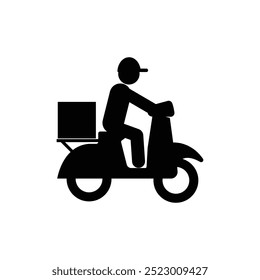Icono de entrega Diseño de ilustración simple