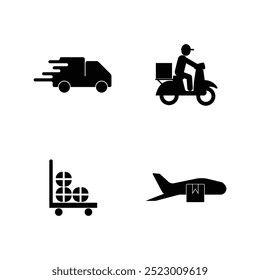 delivery icon simple illustration design