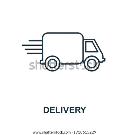 Delivery icon. Simple illustration from laundry collection. Creative Delivery icon for web design, templates, infographics and more