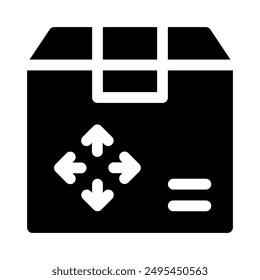 delivery icon with style glyph