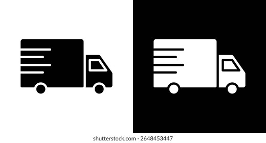 Delivery icon symbol collection. Flat vector stock illustration.