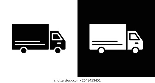 Delivery icon symbol collection. Flat vector stock illustration.