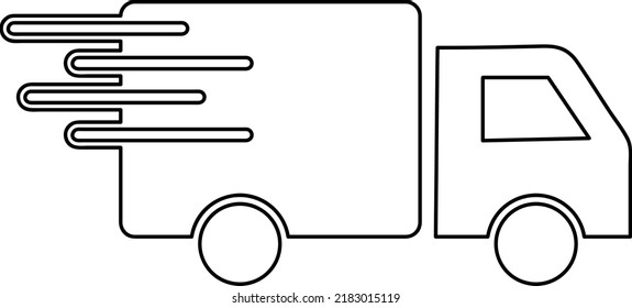 vector de símbolo de icono de entrega. en fondo blanco.eps
