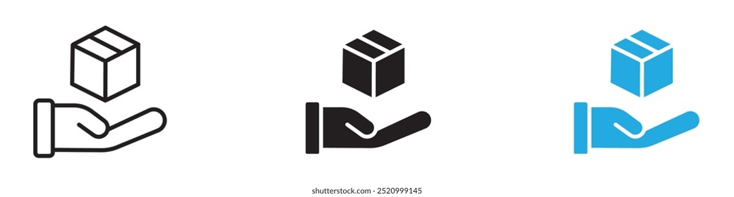 Delivery icon thin line illustration