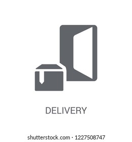 Delivery icon. Trendy Delivery logo concept on white background from Delivery and logistics collection. Suitable for use on web apps, mobile apps and print media.