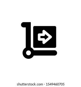 Delivery Icon. Trolley Logo. E-Commerce Symbol.