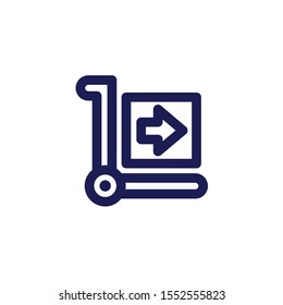 Delivery Icon, Trolley Logo, E-Commerce Symbol .