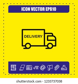 Delivery icon vector