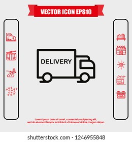 Delivery icon vector
