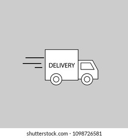 Delivery icon vector art design isolated