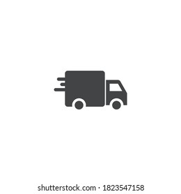 Delivery Icon Vector Black and White Design Graphic