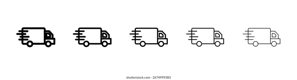 Colección de Vector de ícono de entrega. EPS 10