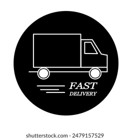 Icono de entrega Vector. diseño para comercial. Logística y envío.
