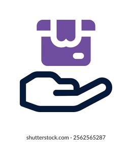 delivery icon. vector dual tone icon for your website, mobile, presentation, and logo design.