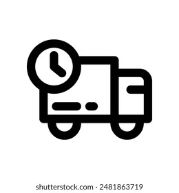 delivery icon. vector glyph icon for your website, mobile, presentation, and logo design.