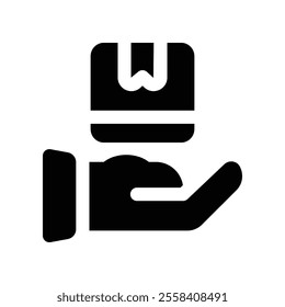 delivery icon. vector glyph icon for your website, mobile, presentation, and logo design.