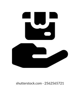 delivery icon. vector glyph icon for your website, mobile, presentation, and logo design.