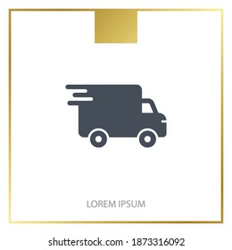 Liefersymbol. Vektorgrafik EPS10.