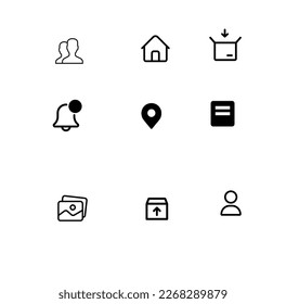 delivery icon vector illustration outline