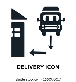 Delivery icon vector isolated on white background, Delivery transparent sign