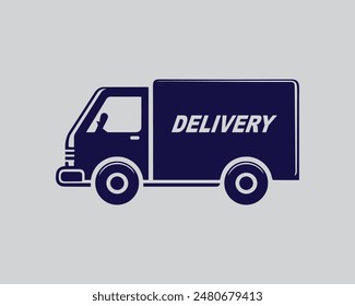 Delivery Icon vector isolated on white background. Fast Delivery Icon. Fast shipping delivery truck. Truck icon delivery