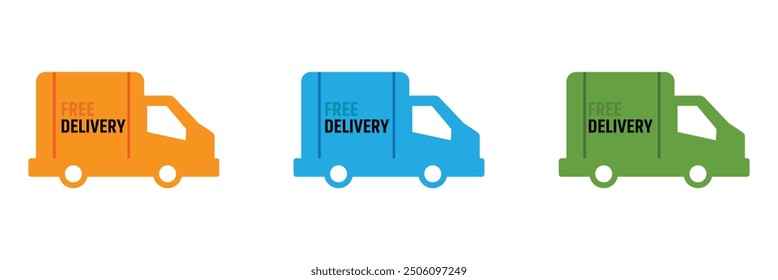 Delivery Icon vector isolated on white background. Fast Delivery Icon. Fast shipping delivery truck. Truck icon delivery. EPS10