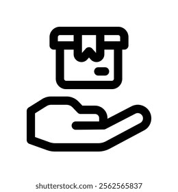 delivery icon. vector line icon for your website, mobile, presentation, and logo design.