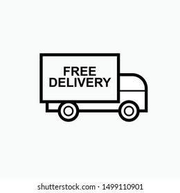 Delivery Icon  - Vector, Sign and Symbol for Design, Presentation, Website or Apps Elements.