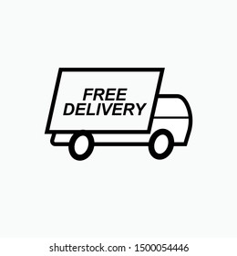 Delivery Icon Vector Sign Symbol Design Stock Vector (Royalty Free ...