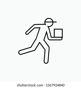 Delivery Icon - Vector, Sign and Symbol for Design, Presentation, Website or Apps Elements.