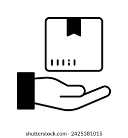 Delivery-Symbol Vektor-Strich-Illustration