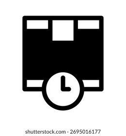 Icono de entrega Ilustración de diseño de símbolo de Vector