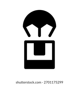 Icono de entrega Ilustración de diseño de símbolo de Vector