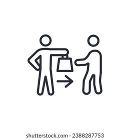 icono de entrega. vector.Curso editable.Signo de estilo lineal para uso de diseño web,logotipo.Ilustración de símbolo.
