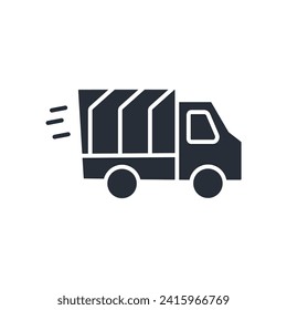delivery icon. vector.Editable stroke.linear style sign for use web design,logo.Symbol illustration.