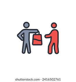 delivery icon. vector.Editable stroke.linear style sign for use web design,logo.Symbol illustration.