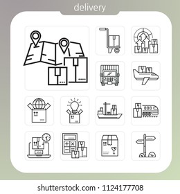 delivery icons