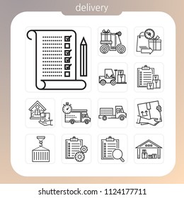 delivery icons