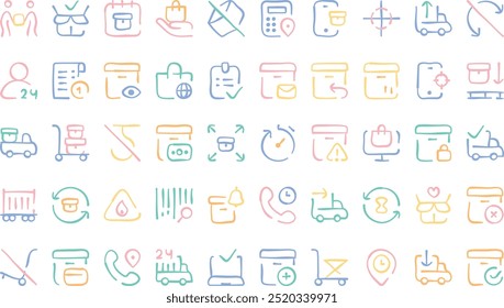 Delivery icons High-Quality Vector Icons Collection with Editable Stroke. Ideal for Professional and Creative Projects.